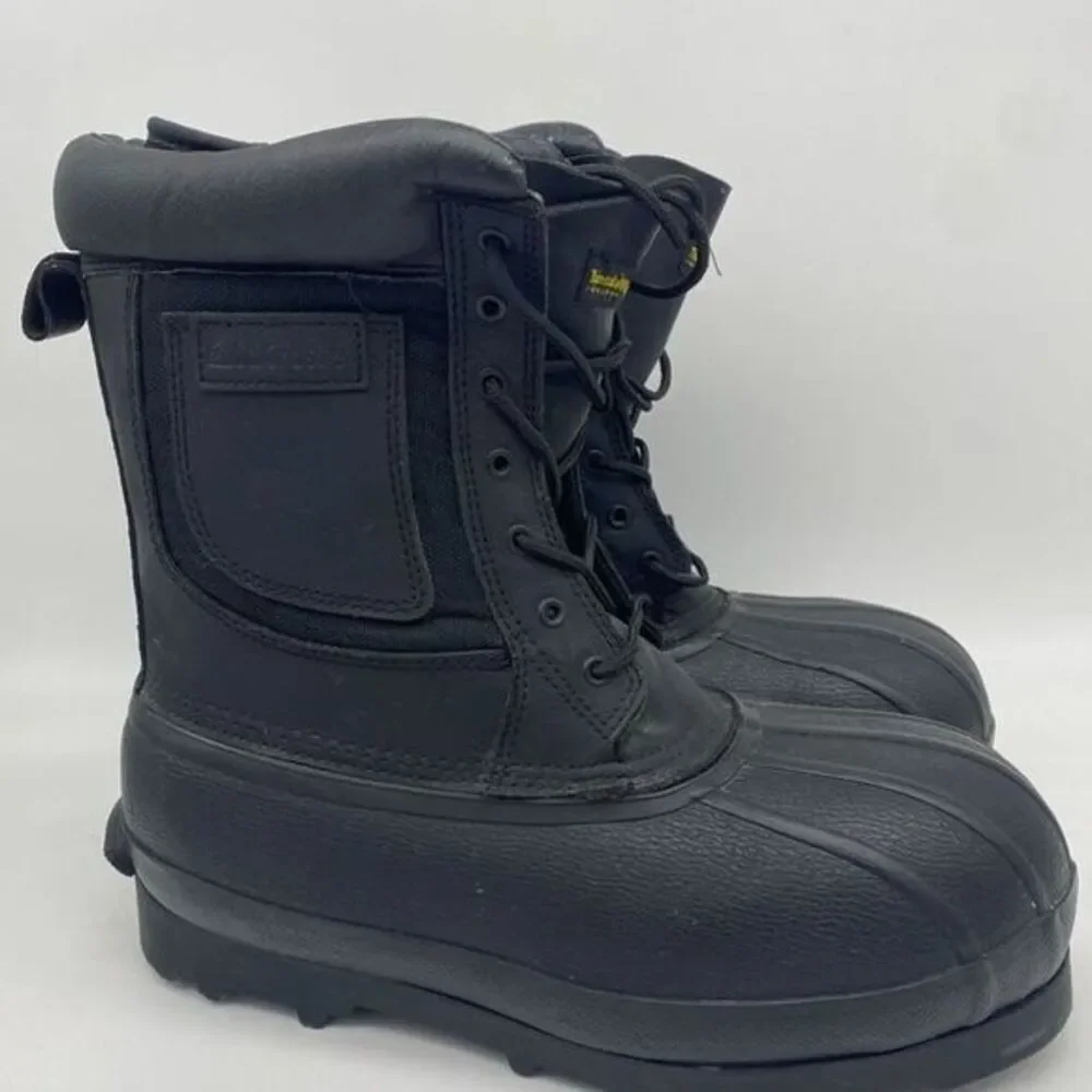 LaCrosse‎ Boots Men 8 Black Iceberg II Snow Thinsulate Waterproof Winter